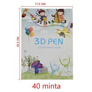 Rajzkönyv 3D tollhoz - 40 minta 91924377 