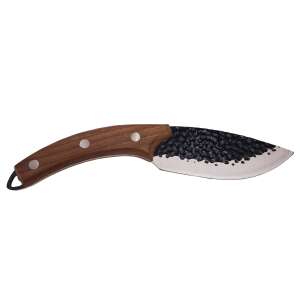 IdeallStore® Küchenmesser im japanischen Stil, handgefertigt, Klingen aus Stahl, Holzgriff, 24,5 cm, braun - Küchenmesser