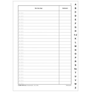 Patria Nyomda - Név-, Hely-, Tárgymutató Könyv - A/4 - 100 oldal 136826474 - Üzleti nyomtatvány