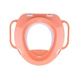 Rózsaszín WC szűkítő fogantyúkkal, Minnie egér mintával - WC szűkítő