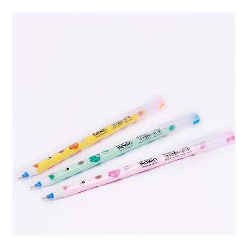 Golyóstoll, 0,3 mm, kupakos, FLEXOFFICE "Rowin", kék