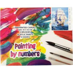 Festőkészlet - Vitorláshajó - Számozott - 40x50cm