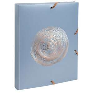 Exacompta Ellipse A4 irattartó mappa 40 mm-es gerinccel, kék rózsaarany mintával - Füzetbox