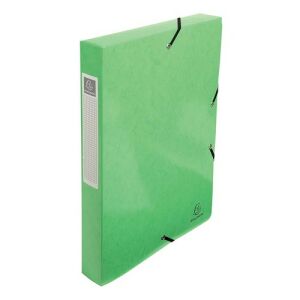 Füzetbox karton Exacompta Iderama A/4 40 mm gerinccel gumis ánizszöld 136826053 - Füzetbox