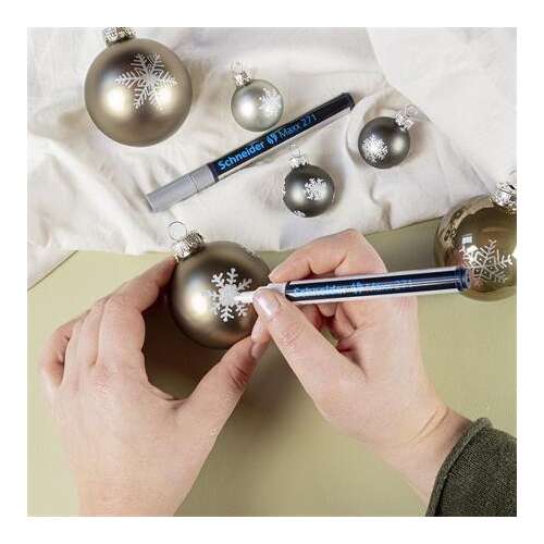 Lakkmarker, 1-2 mm, SCHNEIDER "Maxx 271", ezüst