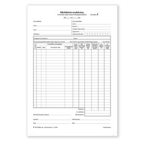 PATRIA - Kiküldetési Rendelvény - Blokk - A/4 136825626 - Patria