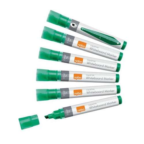 NOBO Whiteboard Marker, Chisel Tip, 4 mm, Green