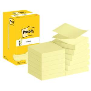 Post-it® Z-notes, Canary Yellow, 76x76 mm, 12x100 sheets, Super Sticky, 3M - Notepad