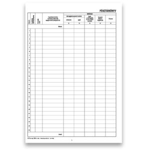 Patria - Pénztárkönyv - A/4 Álló - 50 Lap 136826610 - Patria