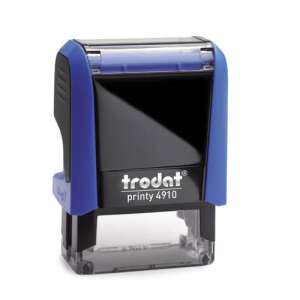 Trodat Printy 4910 öntöltő bélyegző, kék - Irodai bélyegző