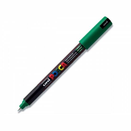 Dekormarker, 0,7-1,0 mm, UNI "Posca PC-1M", zöld 177340722 - Uni