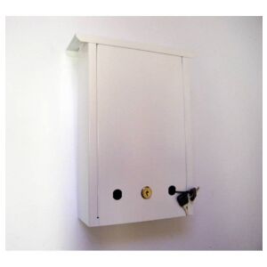 Kerti Postaláda - Állózáras - Fehér - 21x32cm