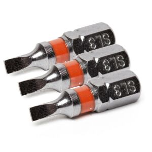 FORTUM Lapos Behajtóhegy - 3x25mm - 3 db - S2 Acél