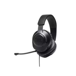 JBL Quantum 100 wired over-ear gaming headset with flip-up mic, black - Gaming headset