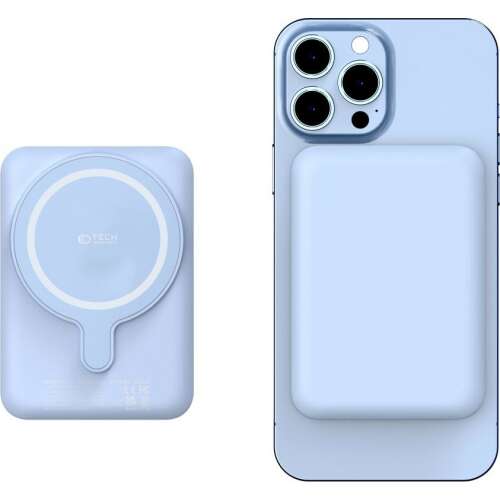 TECH-PROTECT LifeMag PB10 - Mágneses Akkumulátor - 5000 mAh - Kék