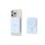 Tech-Protect LifeMag PB10 blue magnetic wireless power bank charging iPhone