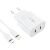 Încărcător Tech-Protect C20W Dual USB-C cu cablu USB-C și Lightning