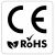 CE and RoHS Compliance Logos