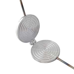 Kerek ostyasütő fa nyéllel, 13cm átmérőjű - Ostyasütő