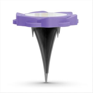 Lila LED Solar Gartenleuchte, Erdspieß - Solarlaterne