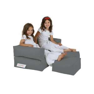 Kids Double Seat Pouf - Fume Babzsákfotel 100x50 Füst 91958837 
