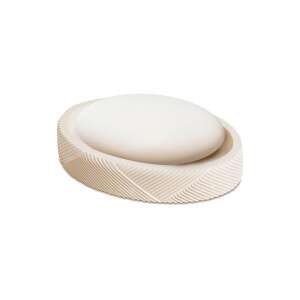 Suport de săpun din rășină bej cu model - Bewello