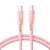 Kábel Joyroom Multi-Color Series SA34-CC3 USB-C na USB-C, rýchle nabíjanie 60W, 1m, ružový