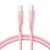Ružový nabíjací kábel Joyroom USB-C na USB-C