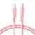 Ružový nabíjací kábel Joyroom USB-C na USB-C