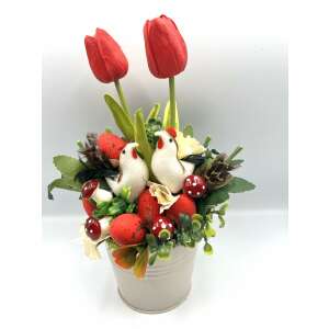 Húsvéti asztaldísz kakasos tulipános 91966119 