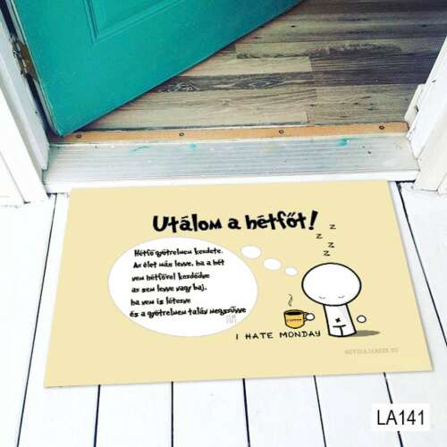 Vicces Lábtörlő - Hétfőgyűlölőknek