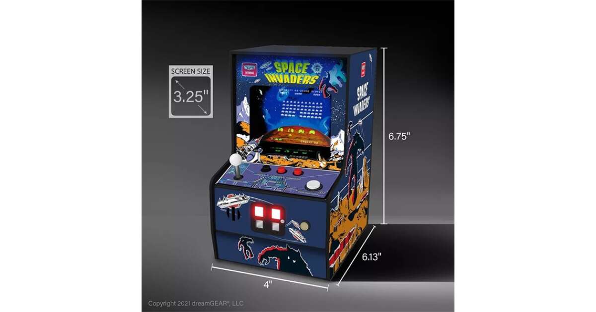 My Arcade Space Invaders Micro Player Retro Játékkonzol (DGUNL-3279 - Foto 7