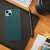 Dark green matte TPU phone case for Xiaomi Redmi 13C on a desk