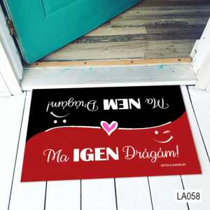Vicces lábtörlő a "Ma igen drágám - Ma nem drágám" felirattal - Vicces ajándék