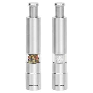 ProfiCook salt and pepper grinder set, stainless steel, manual, kitchen tool - Spice Rack