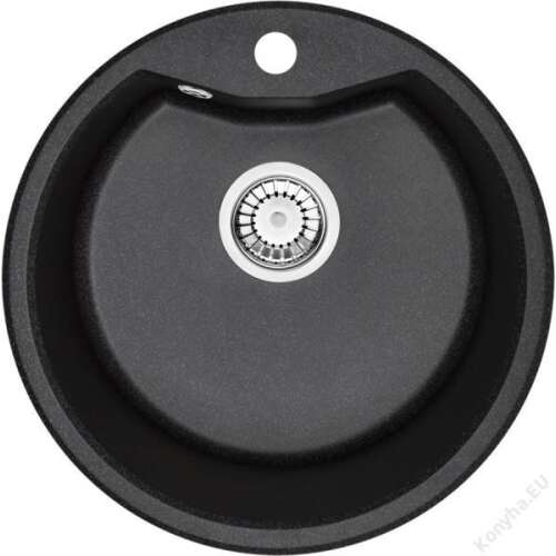 Deante ZRS_2803 fekete kerek mosogató