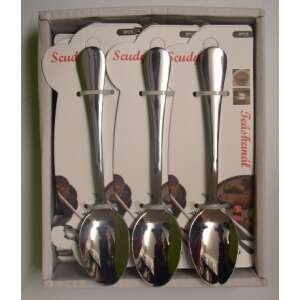 3 db-os rozsdamentes acél teáskanál szett, 14,5 cm hosszú - Kanál