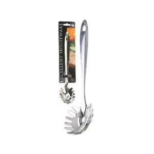 Excellent Houseware Spagetti Szervírozó Kanál, 320mm, rozsdamentes acél, konyhai eszköz - Kanál