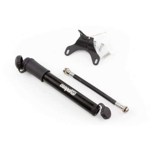 Csepel Flexi mini kerékpár pumpa rugalmas tömlővel és univerzális szelep adapterrel