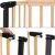 Springos Safety Gate - Collage of Locking Mechanism and Wood Detail