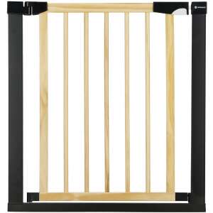 Springos safety gate, wooden and black metal frame - Safety Gate