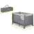 RicoKids travel cot with mattress and wheels dimensions