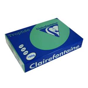 Clairefontaine Trophée A4 160g intenzív sötétzöld színes fénymásolópapír, 250 ív / csomag - Fénymásolópapír