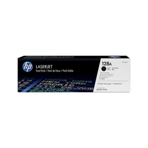 HP CE320AD No. 128A fekete LaserJet tonerkazetta dupla csomag - HP