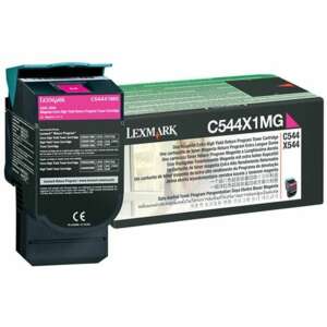 Lexmark C544X1MG Magenta Extra High Yield Return Program Toner Cartridge - Lexmark