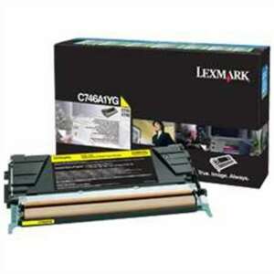 Lexmark C746A1YG Sárga Lézertoner Kazetta, 7000 Oldal - Lexmark
