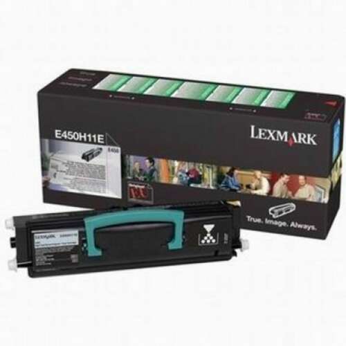 Lexmark E450H11E fekete lézertoner kazetta, eredeti, 11 000 oldal - Lexmark
