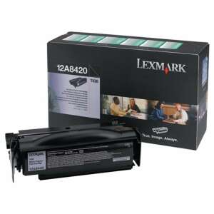 Lexmark T430 eredeti lézertoner kazetta 12A8420, fekete, 6000 oldal - Lexmark