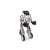 Silverlit Robo Up interactive robot, white and black, side view