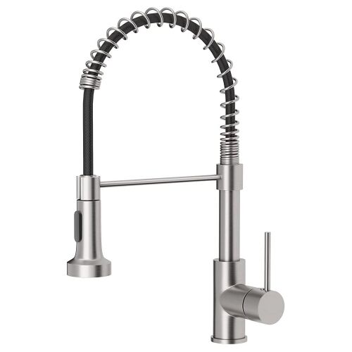 Timeless Tools kitchen faucet with flexible hose and pull-down sprayer